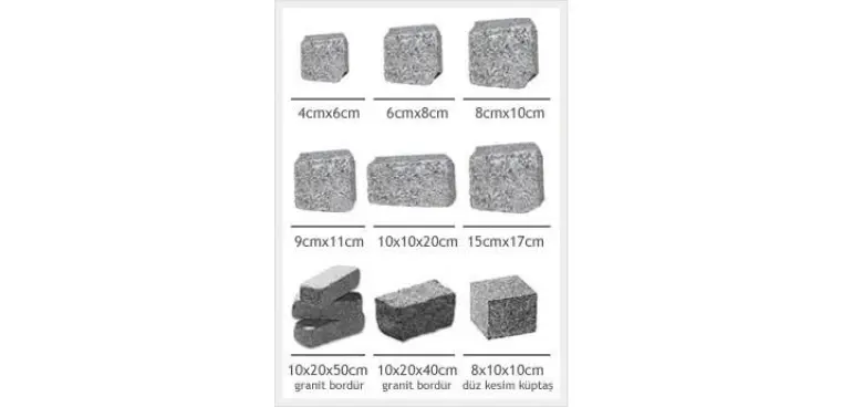 Granit Küptaş Ebatları